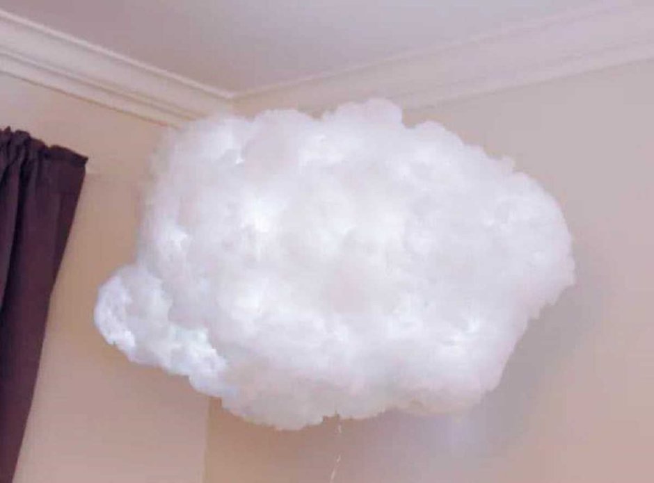 Лампа облако из ваты