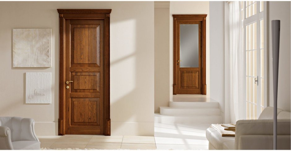Классические деревянные двери 3д модель