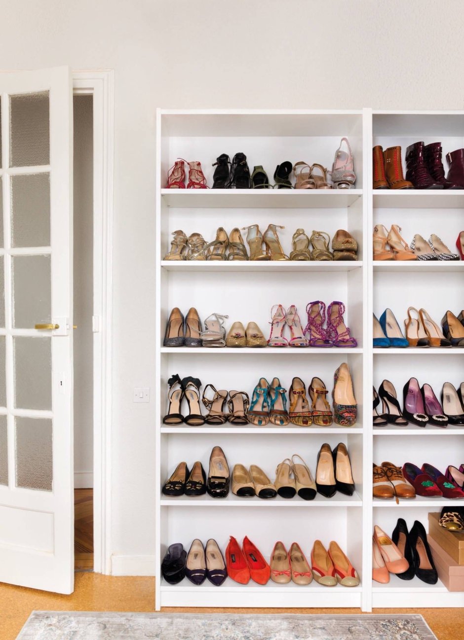 Хранение обуви в гардеробной