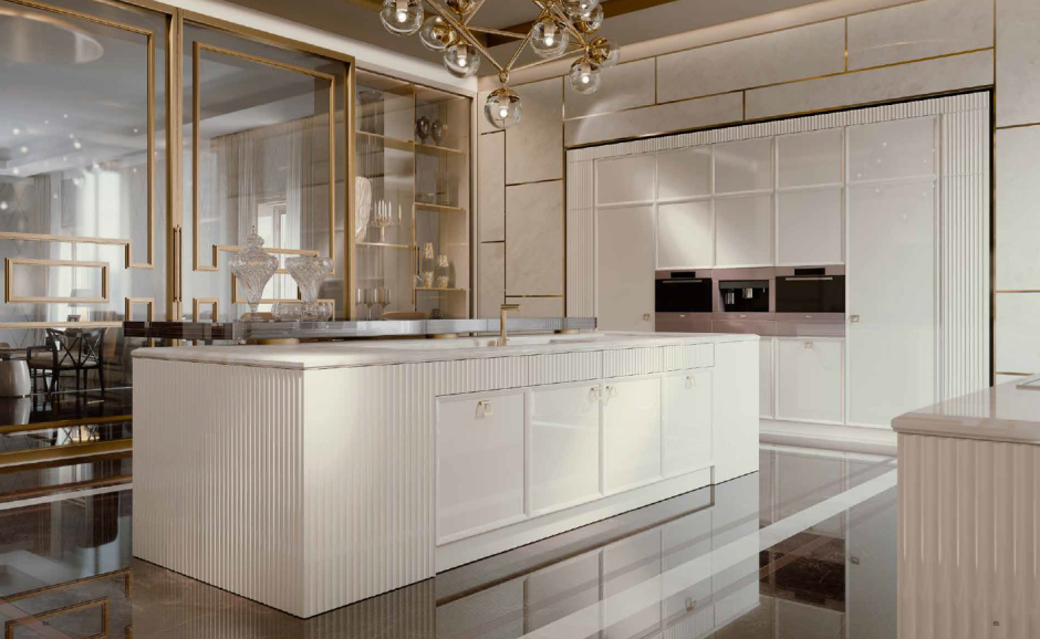 Кухня Castagna cucine deco с островом