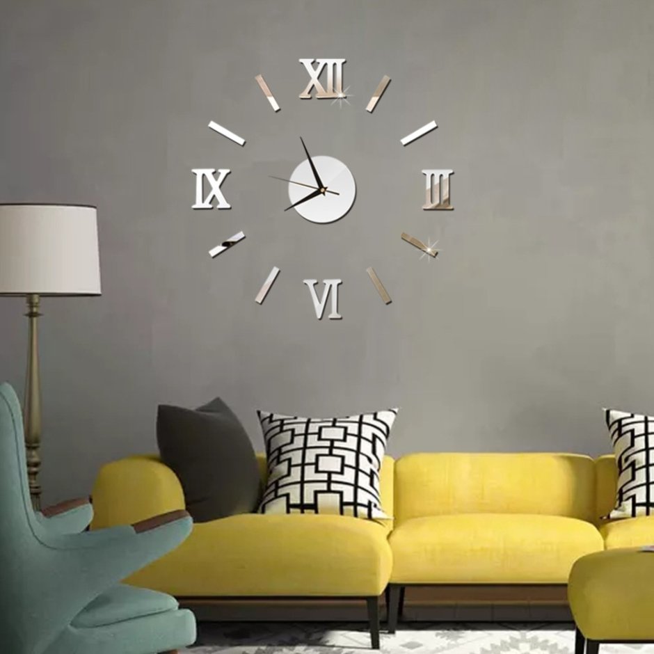 Самоклеющиеся 3d часы "DIY Clock" al021-b