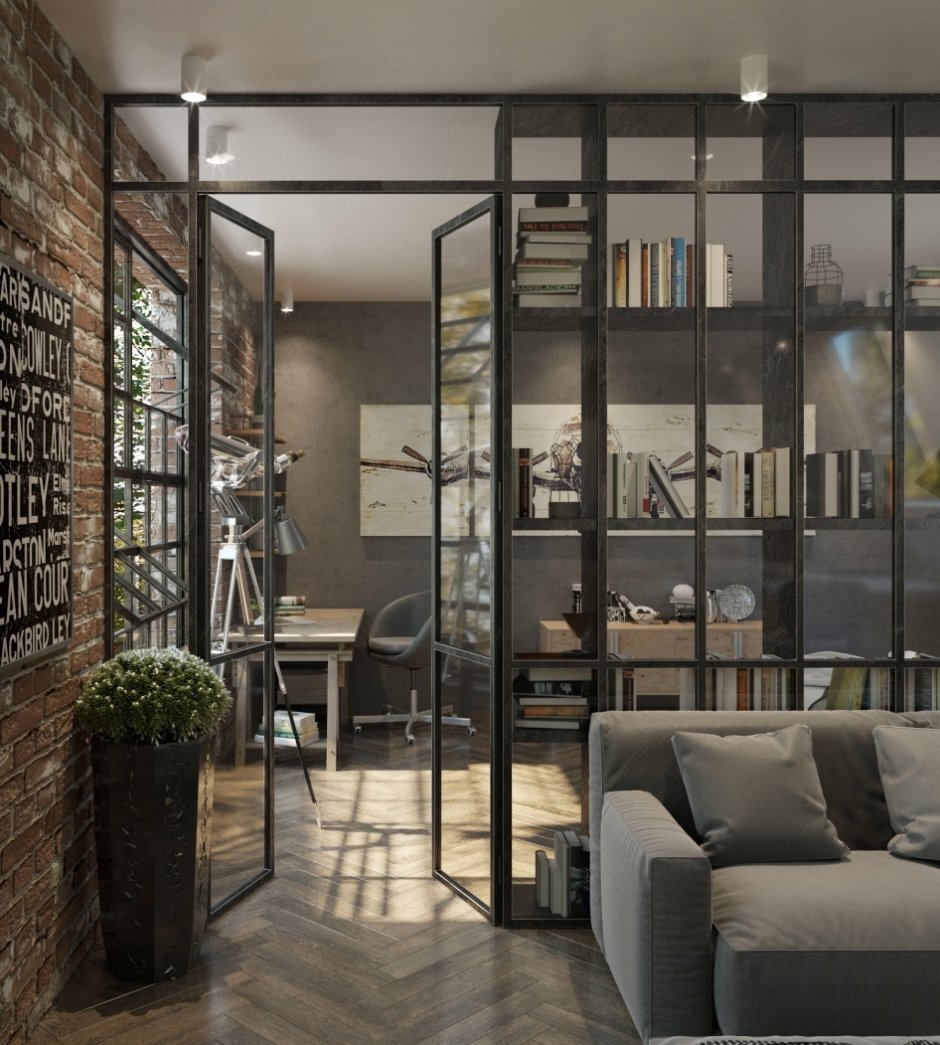 Межкомнатные перегородки лофт