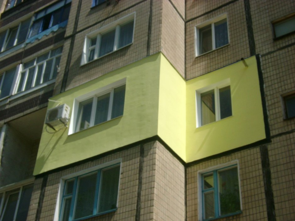Утепление фасада угловой квартиры панельного дома