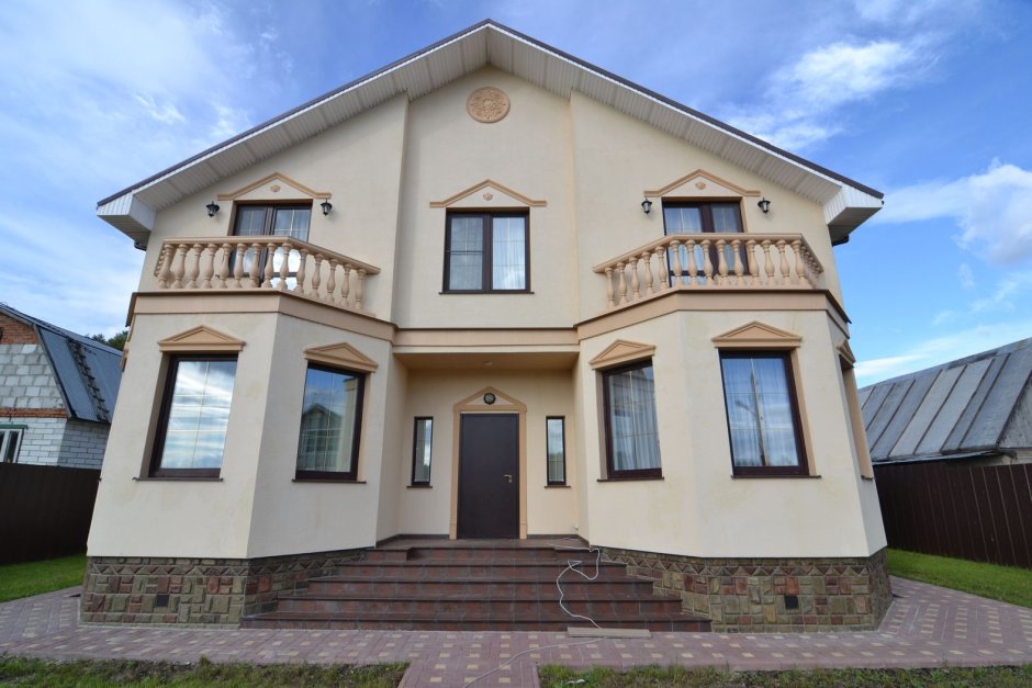 Фасадная штукатурка серая