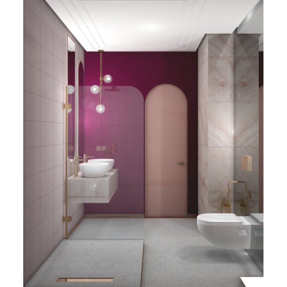 Плитка poluna Rose 25х40
