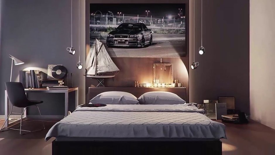 Красивая современная спальня
