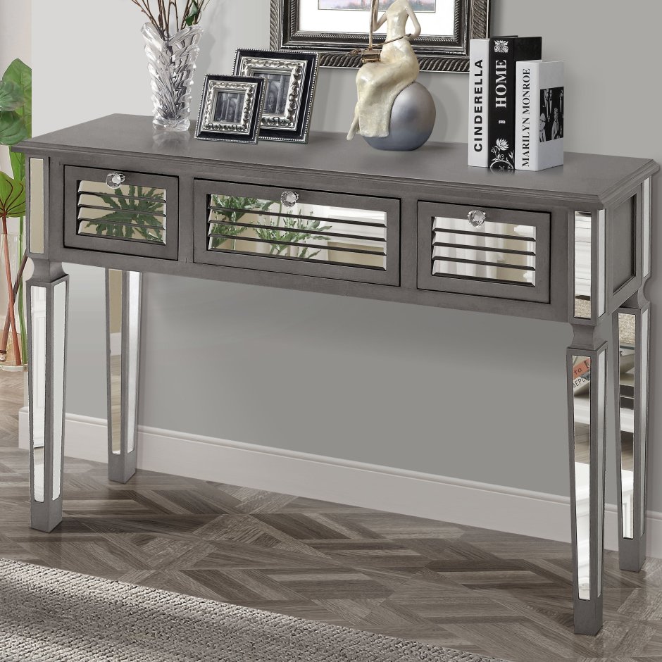 Console Table Palmer Polished Stainless Steel