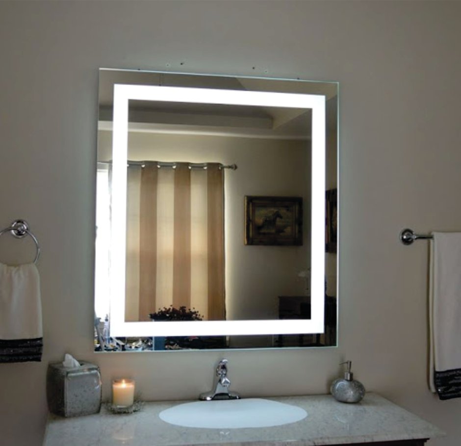 Зеркало для ванной Light led