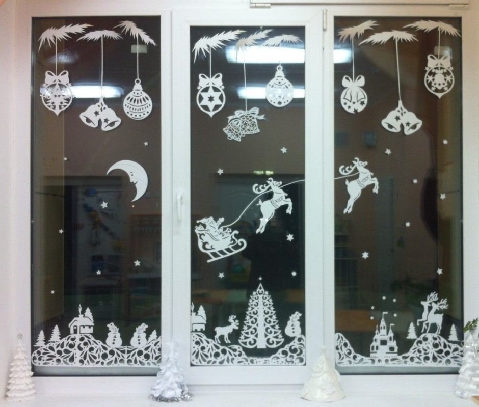 Наклейки на Кона новогодние