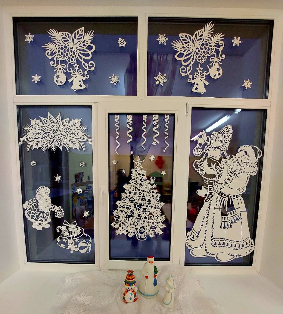 Новогодний декор окон