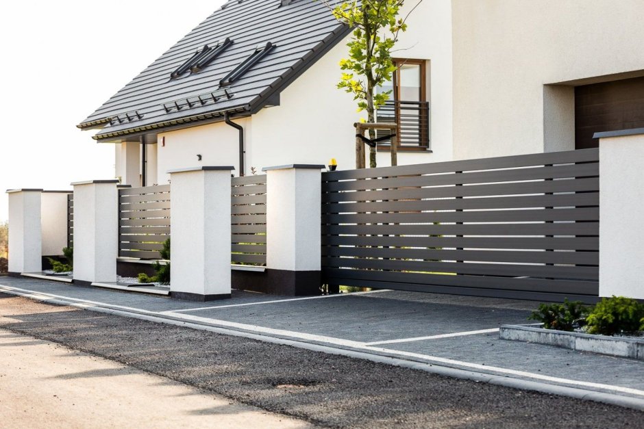 Откатные ворота хайтек