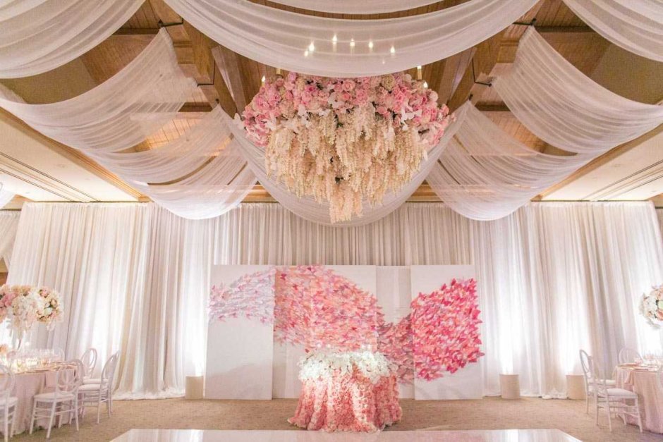 Невероятное украшение свадебного зала