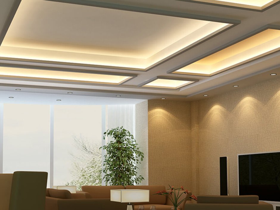 Технологии отделки потолка