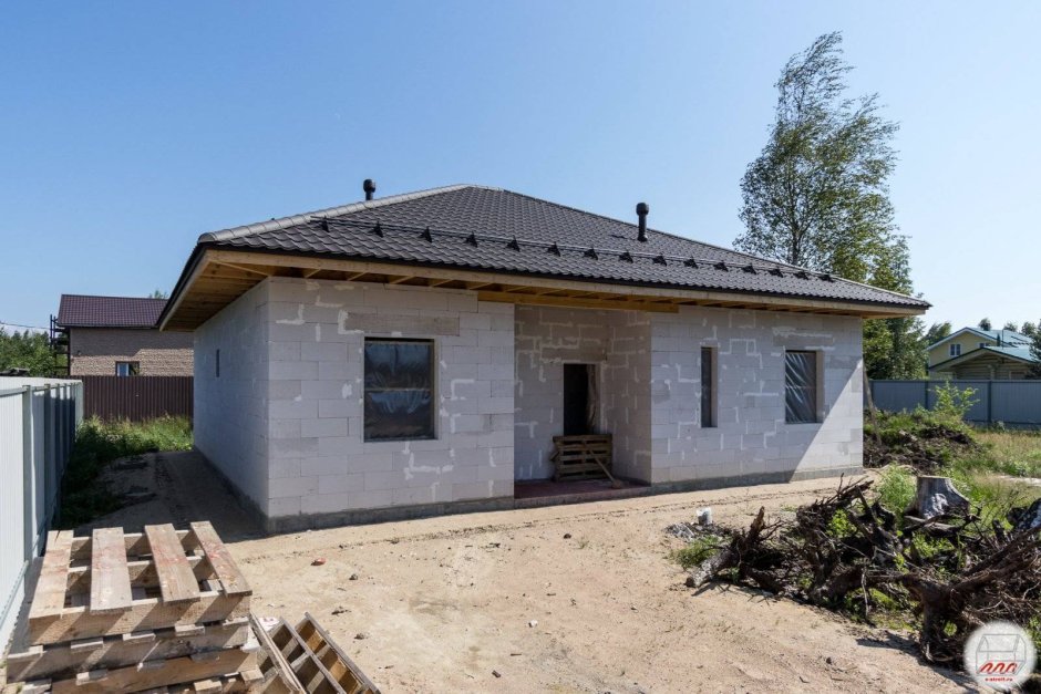 Одноэтажный дом из газоблока