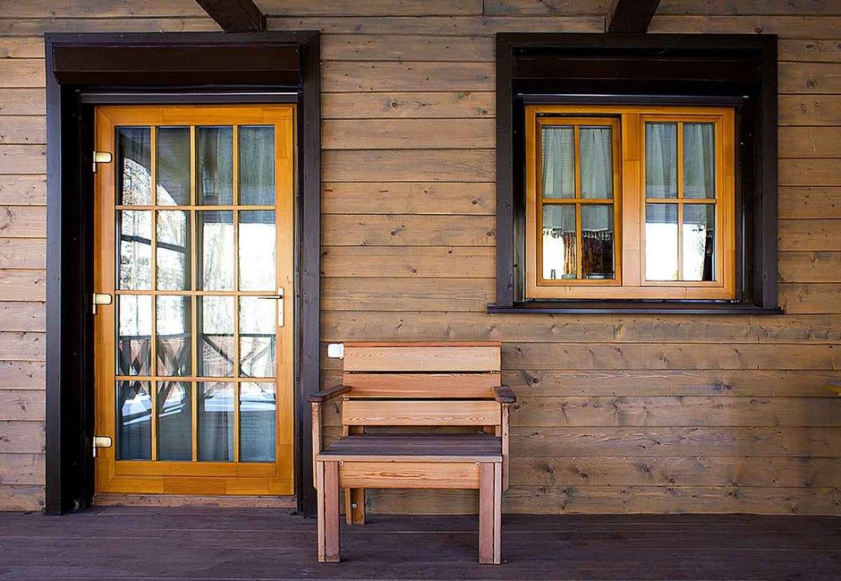 Окна Рехау деревянные со стеклопакетом