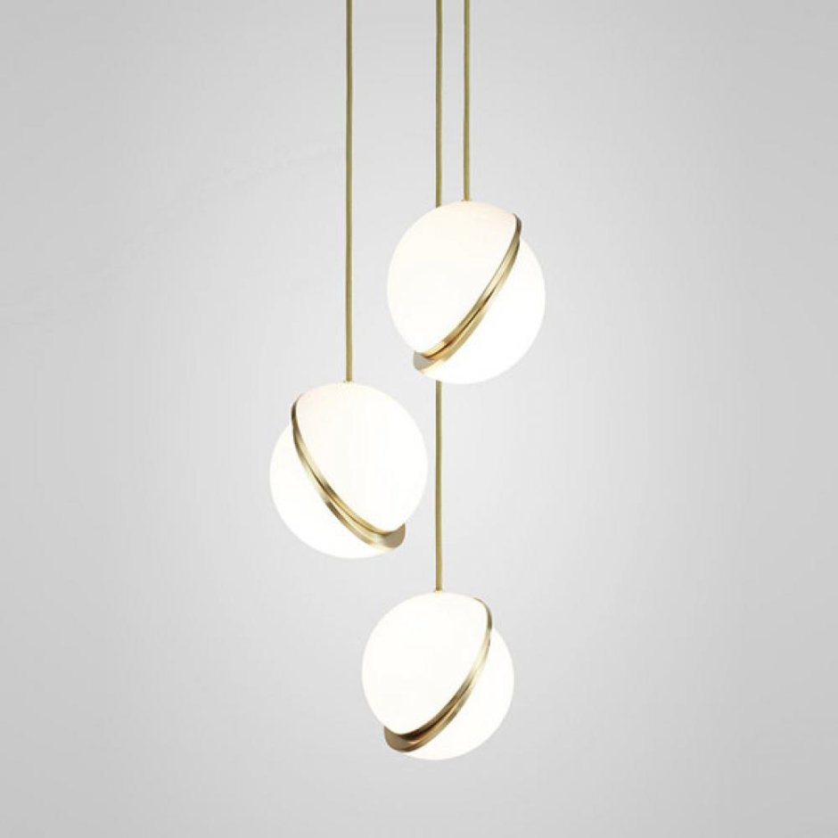 Светильник Crescent Chandelier 3 Gold