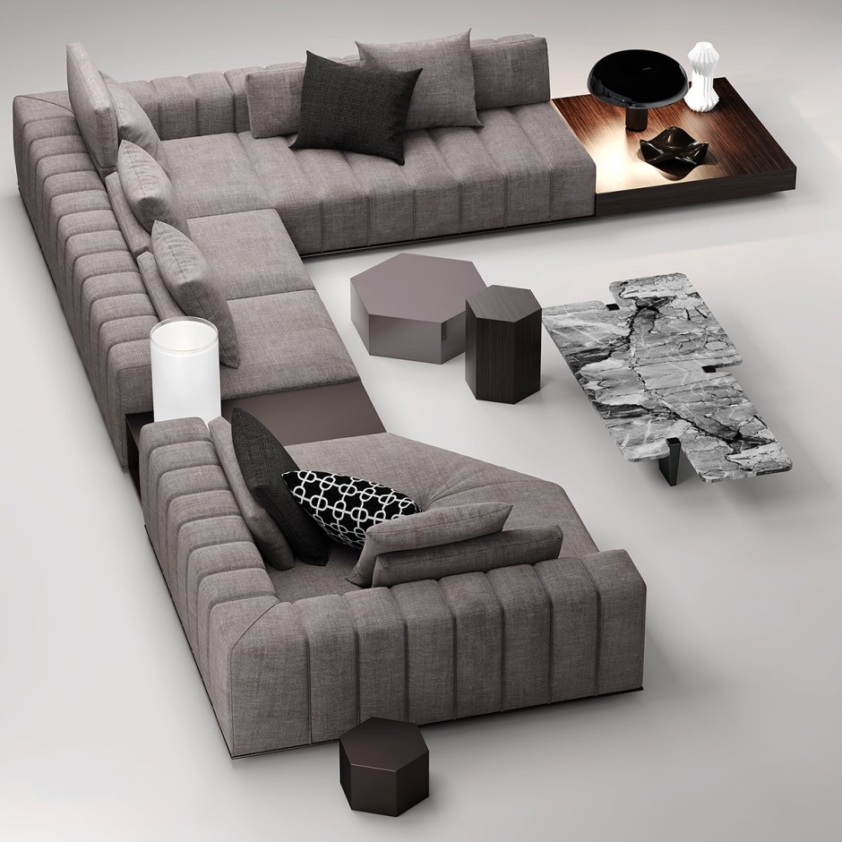Poliform Dune 3 Seats Sofa