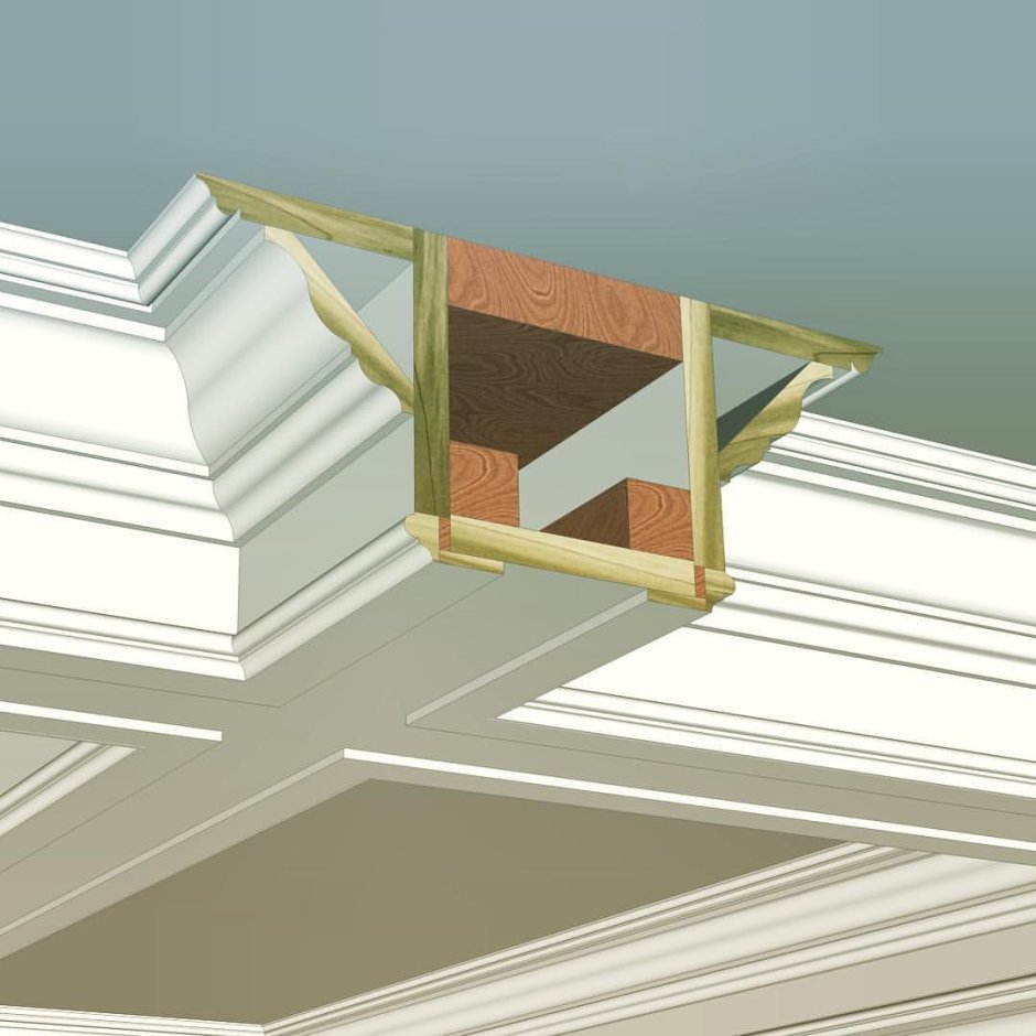 Односкатный навес подшитый снизу