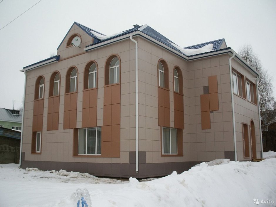 Отделка фасада керамогранитом