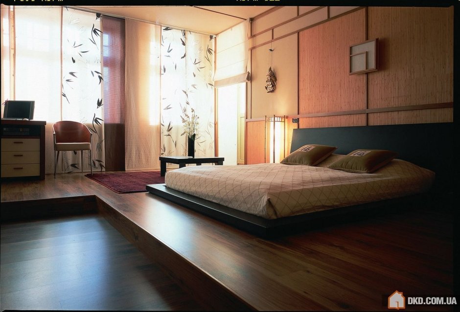 Кровать подиум в японском стиле