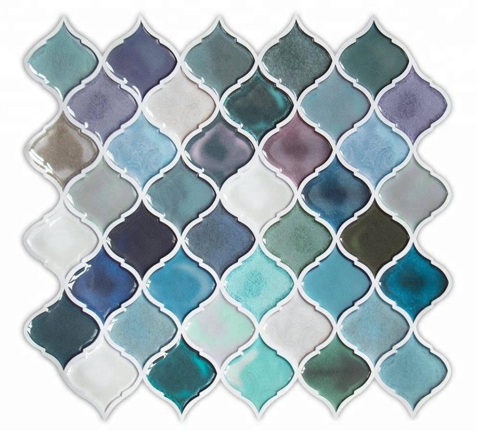 Мозаика керамическая "чешуя" (30,5x30,5 см 83 шт.,7,7 м²)