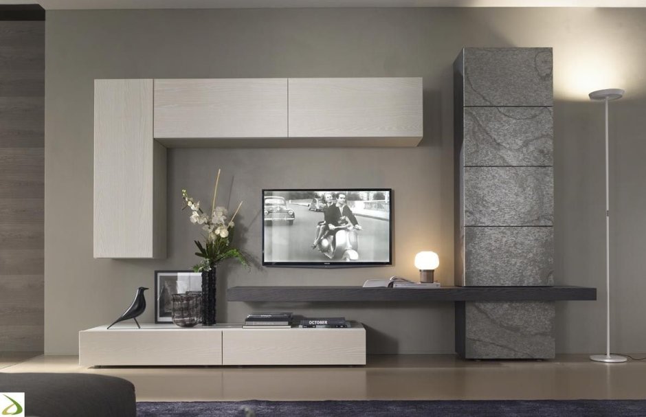 Стенка Нео черный глянец