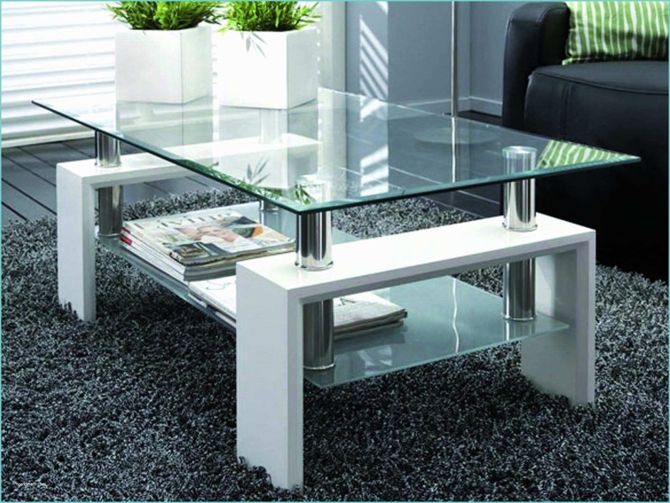 Glassy Silver журнальный стол
