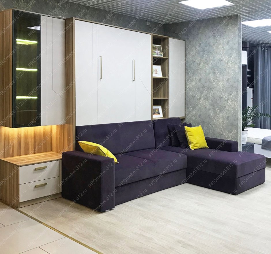 Подъемные кровати strong с диваном Lounge