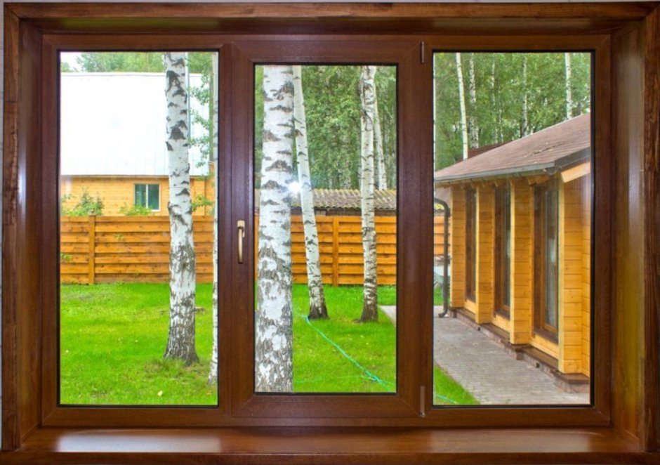 Цветные пластиковые окна