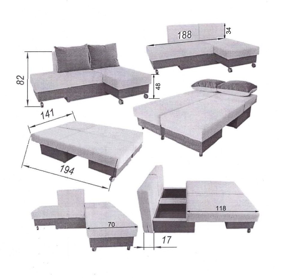 Диван трансформер Лира Боровичи