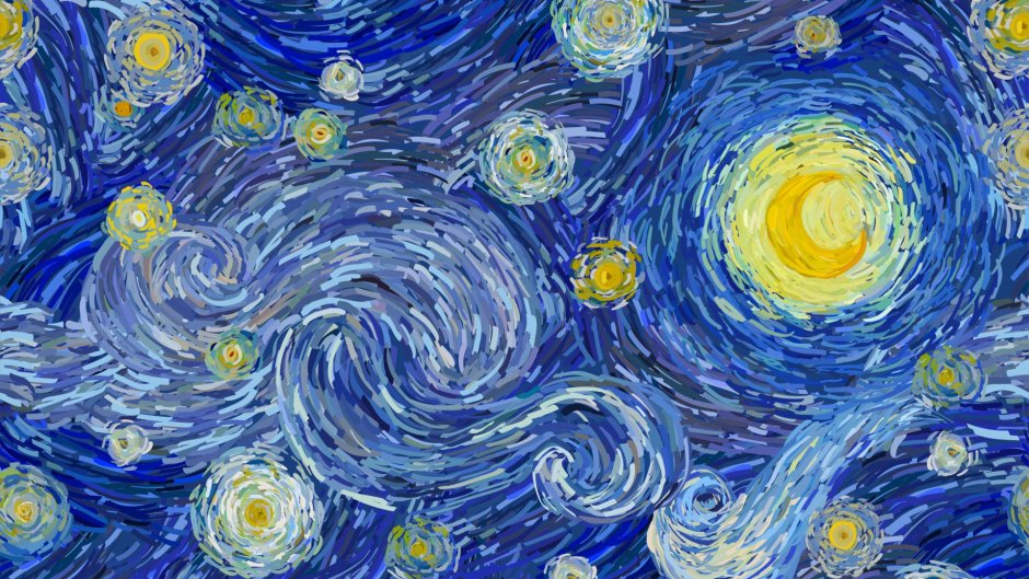 Картина ночь Ван Гог