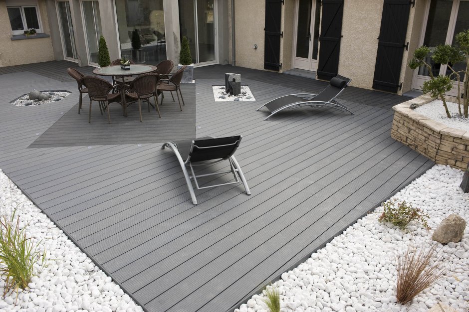 WPC Solid Decking кварц