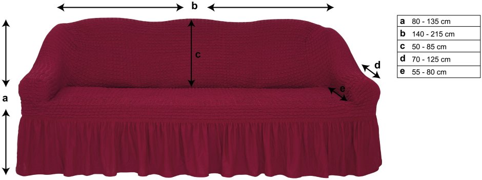 Чехол на диван с деревянным углом