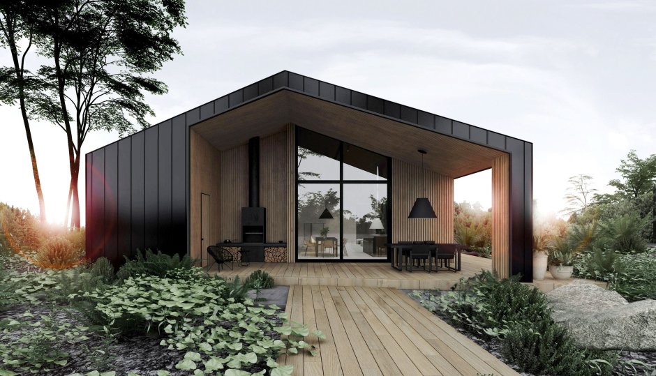 Беседка в стиле барнхаус Barn House