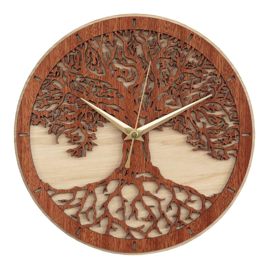 Часы Wooden Clock