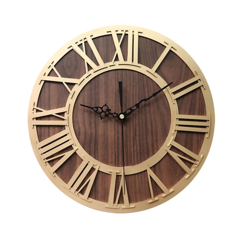 Большие деревянные часы на стену