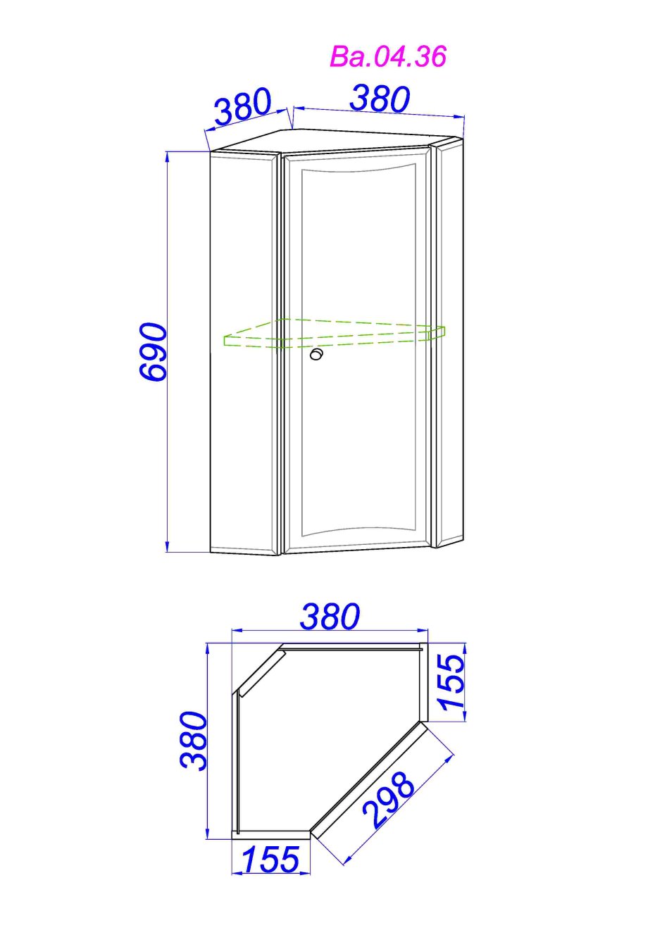 Шкаф пенал Geberit my Day y824000000