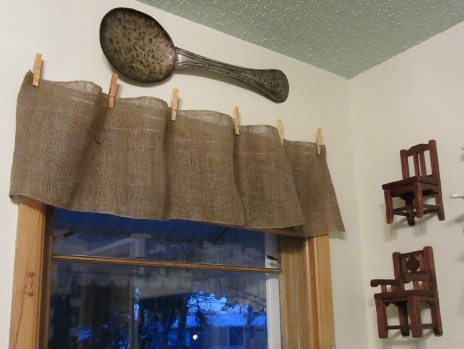 Тюль из Мешковины