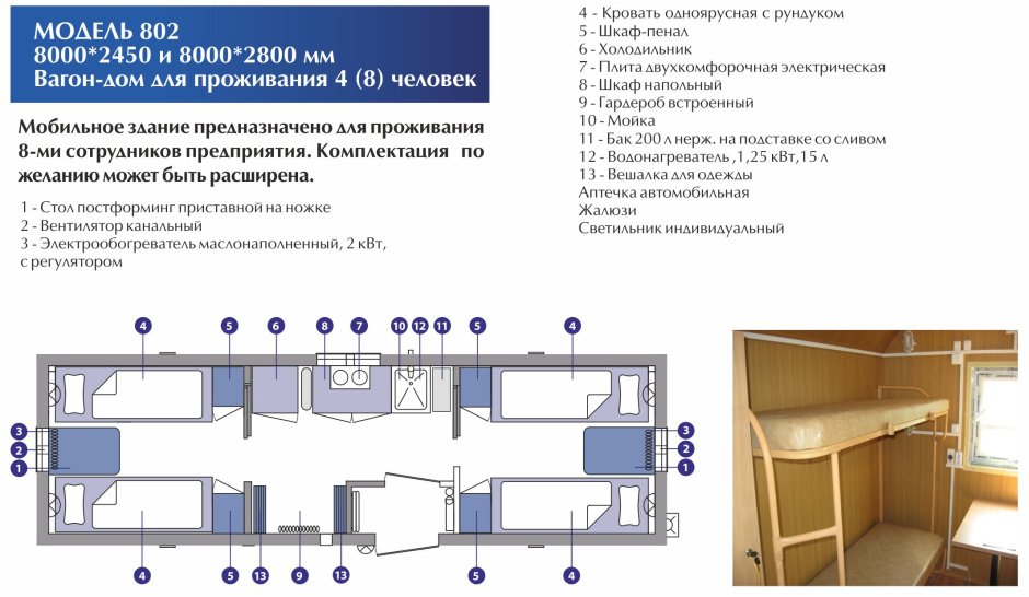 Жилой модуль контейнер Арктика