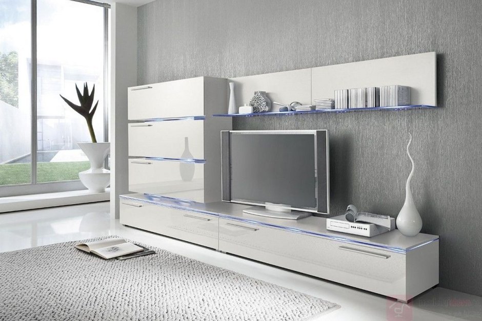 ТВ панель Manhattan Comfort Horizon 2.2 White Gloss белый глянец