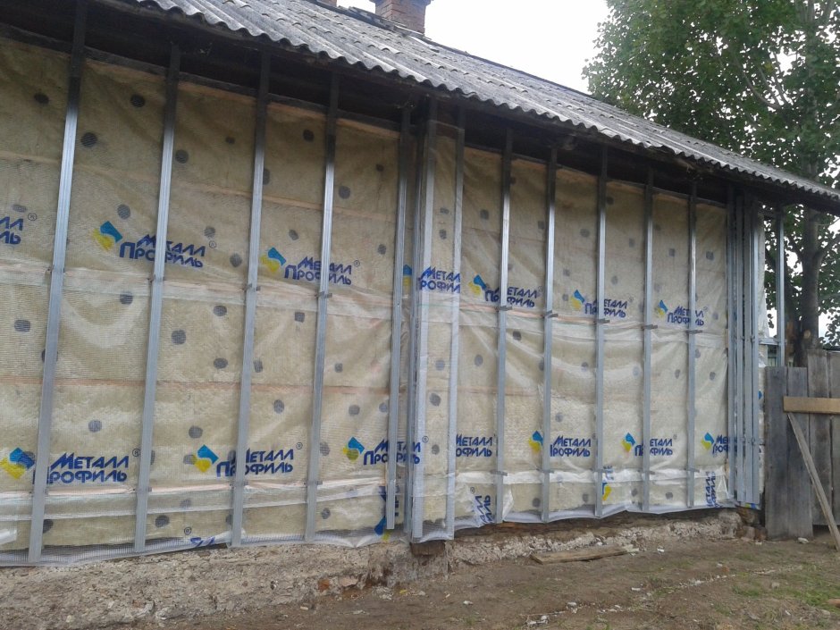 Обрешетка под сайдинг с утеплителем Rockwool