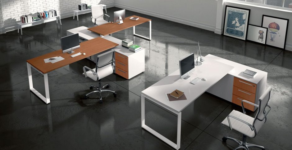 Письменный офисный стол в стиле Loft (Office Table - 106)