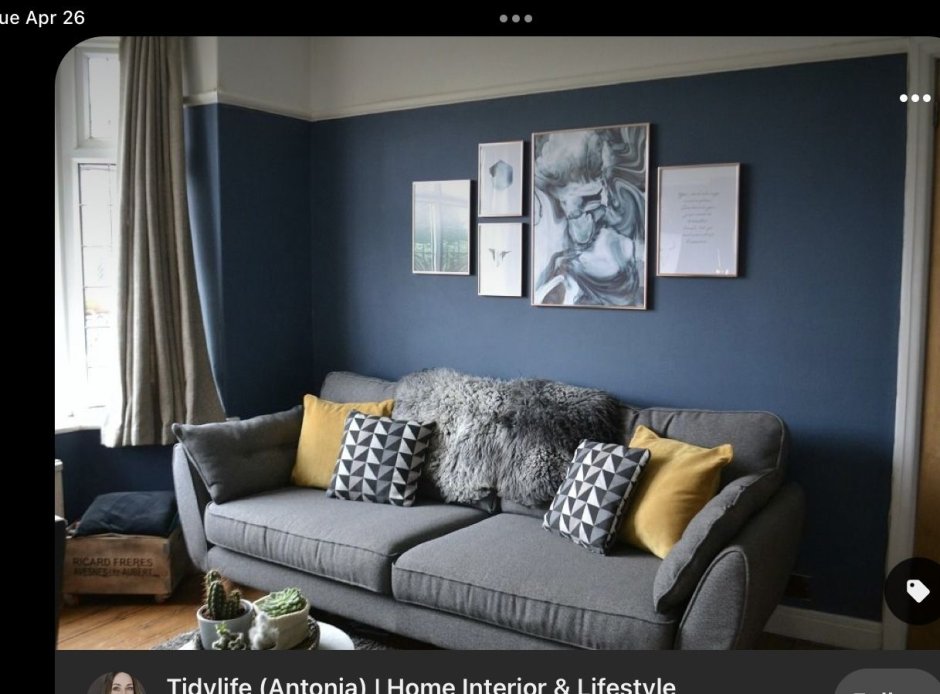 Темно серо-синий цвет дивана