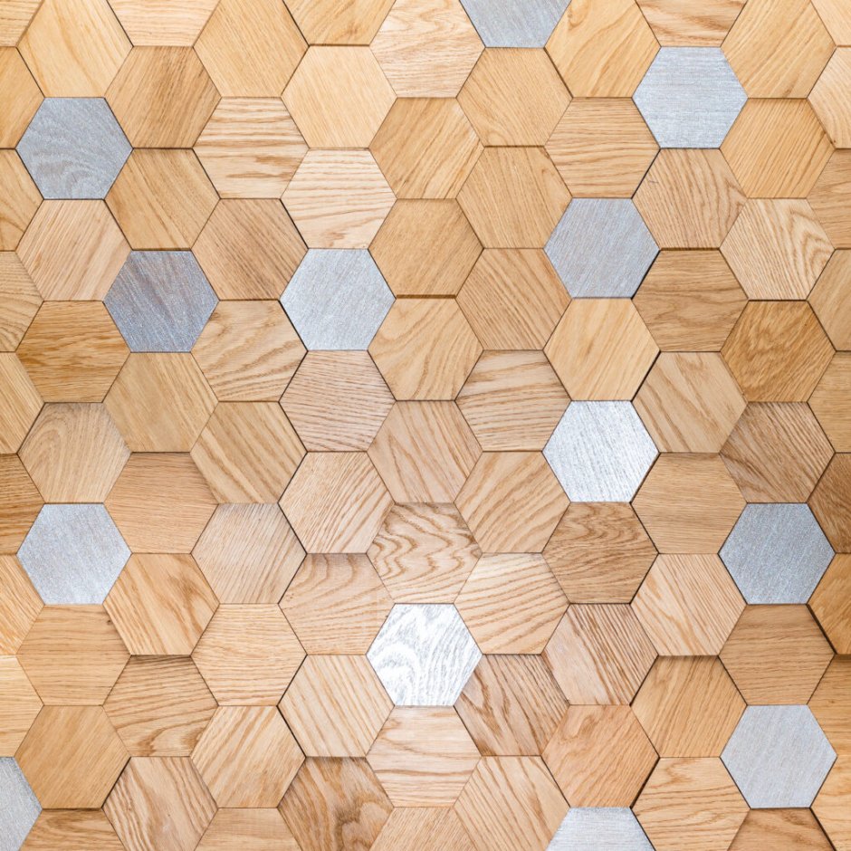 Полки в виде пчелиных сот