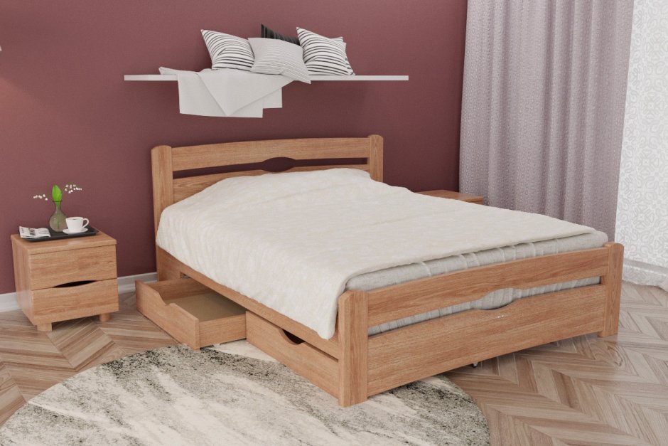 Кровать подростковая «Wooden Bed-2»
