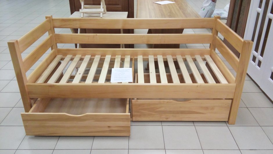 Кровать подростковая «Wooden Bed-2»