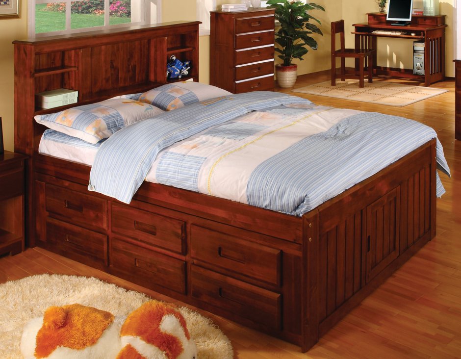 Double Wooden Beds