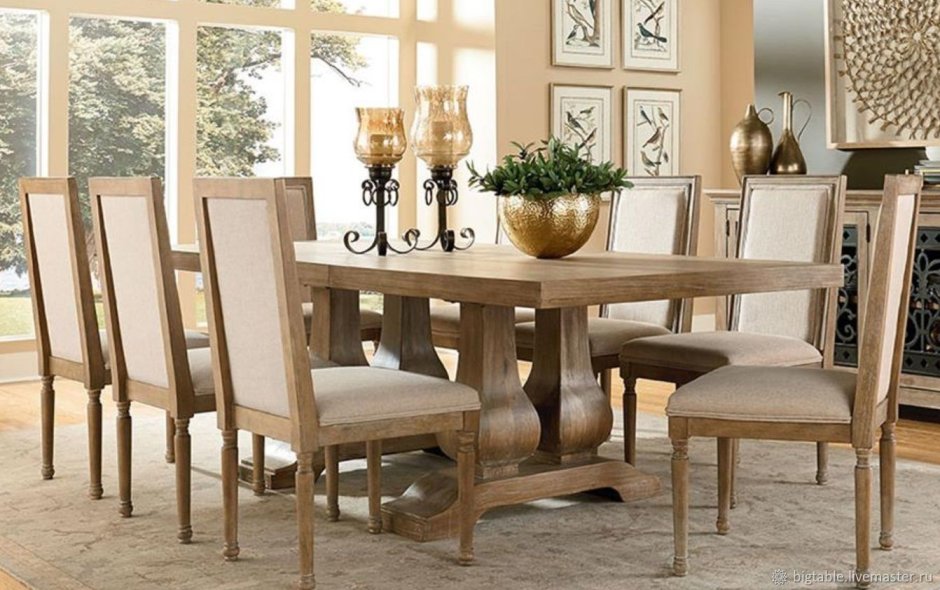 Oak Dining Table дубовый стол