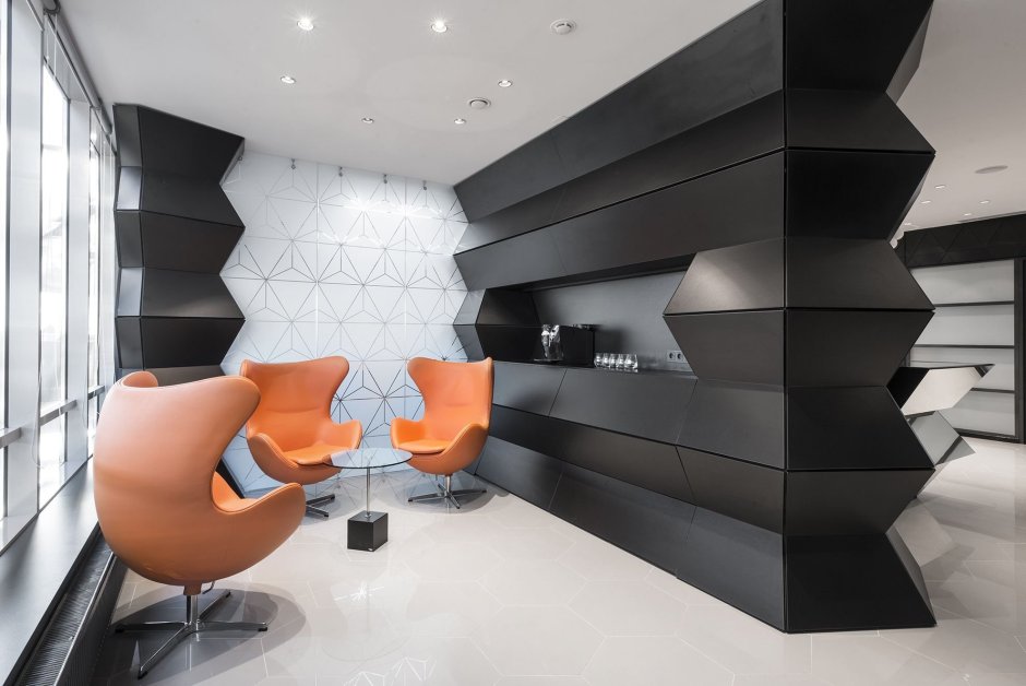 Белый интерьер в футуристичном стиле