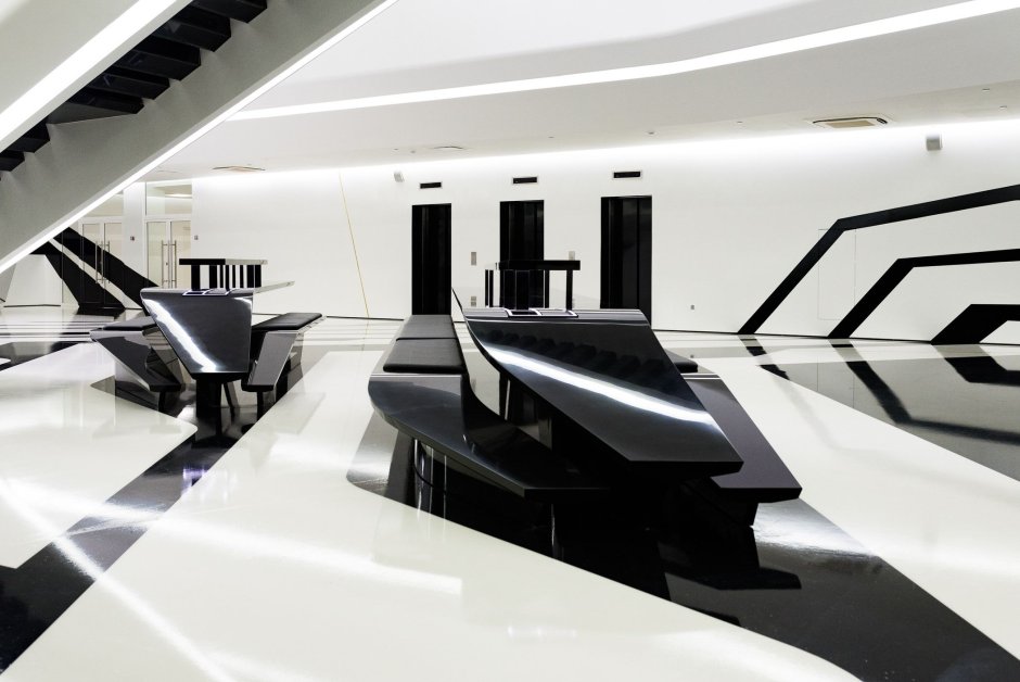 Офис в футуристическом стиле